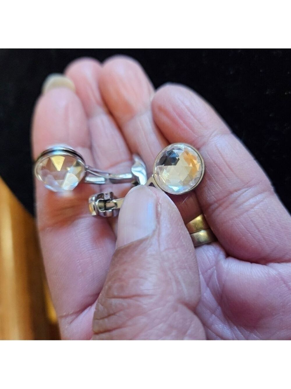 Swarovski 2-sided Crystal Cufflinks